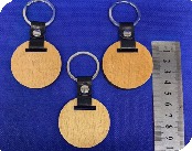 Llavero maderita ecológica 5cm. Ovalado.